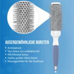 Rundbürste haarbürste rund für Frauen & Männer, Rundhaarbürste für Haarstyling wie im Salon, Rundbürsten Nasses & Trockenes Haar, Keramik-Ionen Haarbürste Damen & Haarbürste Herren – Bild 4