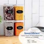 Chef's Path 4 Extra Large Food Storage Containers with Lids - Ideal as a Storage Container Set and Storage Containers for Flour, Sugar, Rice - Comes with Measuring Scoop – Bild 5