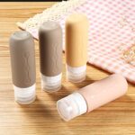 Silikon Reiseflaschen 90ml Set, Gemice 4 Stück auslaufsichere Reise Container und Reise Toilettenartikel Set, FDA zugelassene nachfüllbare Flüssigkeitsbehälter für Shampoo Creme Spülung Körperpflege – Bild 7