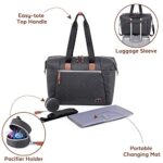 Dikaslon Wickeltasche Grosse Windeltaschen für Mama und Papa, stilvolle Reisetasche mit Schnullerhalter und Wickelauflage – Bild 2