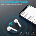yobola Bluetooth Kopfhörer In Ear, Kopfhörer Kabellos Bluetooth 5.1 HiFi Stereoklang, IPX5 Wasserdicht Kabellose Kopfhörer Touch Control, Wireless Kopfhörer, Eingebautes Mikrofon, für Smartphone – Bild 6