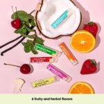 Sky Organics Bio Lippenbalsam - USDA-Zertifizierter Bio Lippenpflegestift - 6 Verschiedene Geschmacksrichtungen - Feuchtigkeitsspendende Lippenpflege für Trockene Lippen Beruhigt & Pflegt - 4-er Pack – Bild 5