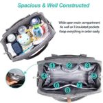 WELAVILA Wickeltasche, Wickeltaschen für Mama und Papa, mit Wickelauflage und isolierten Taschen, umwandelbare Reisetasche Messenger – Bild 2