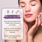 Marine Collagen Kapseln Hochdosiert mit Hyaluronsäure, Magnesium, Vitamin C. Kollagen Hydrolysat PEPTAN Hyaluron. Skincare. Gelenk Knochen Hautpflege. 90 Pflanzliche Kapseln. EU. N2 Natural Nutrition – Bild 3