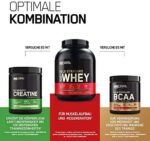 Optimum Nutrition ON Gold Standard Whey Protein Pulver, Eiweisspulver zum Muskelaufbau, natürlich enthaltene BCAA und Glutamin, French Vanilla Crème, 76 Portionen, 2.28kg, Verpackung kann Variieren – Bild 6