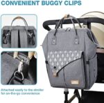 Lekebaby Baby Wickelrucksack Wickeltasche mit Wickelunterlage Multifunktional Grosse Kapazität Babytasche Reisetasche für Unterwegs – Bild 6