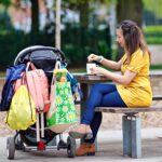 Baby Uma, Kinderwagen Haken für Wickeltaschen, Kinderwagenhaken Taschenhaken, Anhänger für Kinderwagen, Karabinerhaken für Handtaschen, Universale Passform, 2er Packung – Bild 2