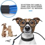 AGPTEK Kabelschlauch, selbstschliessend Kabelkanal, Flexibler gewebter Kabelmantel, Kabelmanagement für Schreibtisch, TV, Computer, PC, Kabelschutz für Hund, Katze – Bild 4