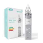 GROWNSY, Nasensauger Baby, Nasensauger Baby Elektrisch, Nasensauger Kinder Staubsauger Säuglinge Wiederaufladbar, Mit 3 SaugstäRken Musik & Licht Beruhigender Funktion Und 3 Grössen Silikon Tipps