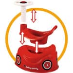BIG Baby Potty, Lerntöpfchen im BIG Bobby Car Design mit abnehmbarem Lenkrad und hoher Rückenlehne, herausnehmbarer Einsatz, für Kinder ab 18 Monaten – Bild 8