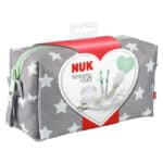 NUK Babypflege Welcome Set, perfekte Erstausstattung für Neugeborene, 7 NUK Produkte in einer schönen Tasche, 7 Stück (1er Pack)