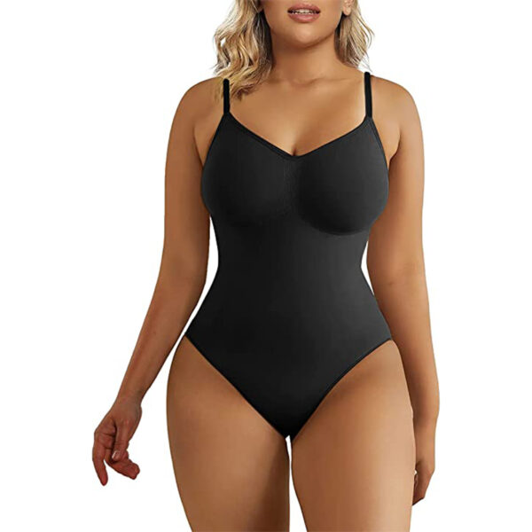 SHAPERX Bodysuit Figurenformend Damen Body Shaper Bauchweg Sculpting Shapewear Tanga Ganzkörper Formende Bodys Verstellbarer Schultergurt