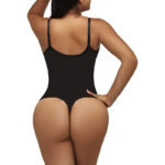 SHAPERX Bodysuit Figurenformend Damen Body Shaper Bauchweg Sculpting Shapewear Tanga Ganzkörper Formende Bodys Verstellbarer Schultergurt – Bild 2