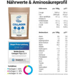 Collagen Pulver - Bioaktives Kollagen Hydrolysat Peptide I Eiweiss-Pulver Geschmacksneutral I Wehle Sports Made in Germany Kollagen Typ 1 2 3 Lift Drink – Bild 3