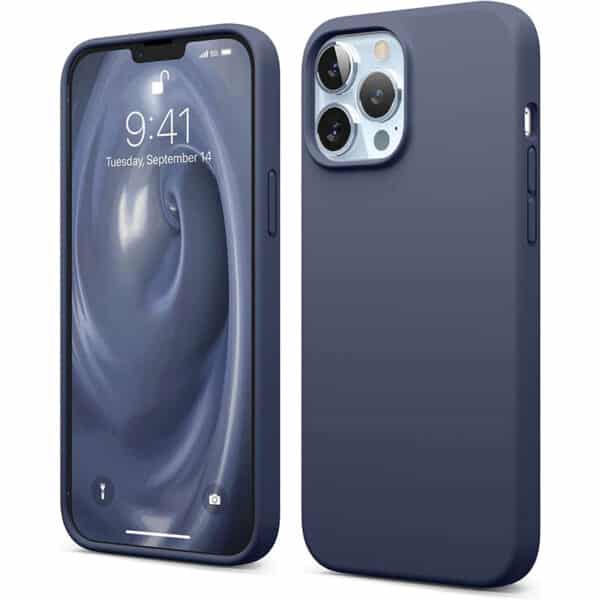 elago Liquid Silicone Case Kompatibel mit iPhone 13 Pro Max Hülle (6,7"), Hochwertiges Silikon, Rundumschutz Handyhülle 3-Layer Struktur Schutzhülle, Kratzfestes Weiches Mikrofaserfutter