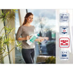 Leifheit Fenstersauger Set Dry and Clean mit 28 cm Saugdüse für 360° streifenfreie Reinigung, Fensterreiniger verwendbar bis zu 38 min, Fensterputzer mit Stand-by-Automatik und Click-System – Bild 3