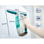 Leifheit Fenstersauger Set Dry and Clean mit 28 cm Saugdüse für 360° streifenfreie Reinigung, Fensterreiniger verwendbar bis zu 38 min, Fensterputzer mit Stand-by-Automatik und Click-System – Bild 8