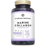 Marine Collagen Kapseln Hochdosiert mit Hyaluronsäure, Magnesium, Vitamin C. Kollagen Hydrolysat PEPTAN Hyaluron. Skincare. Gelenk Knochen Hautpflege. 90 Pflanzliche Kapseln. EU. N2 Natural Nutrition