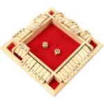 Kitchnexus Deluxe 4-Spieler Shut The Box Holz Tisch Spiel Klassisch Würfelspiel Board Spielzeug – Bild 7