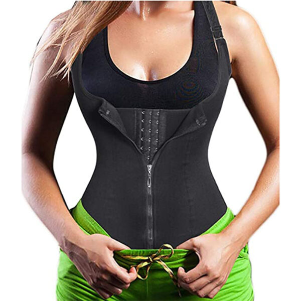 Gotoly Damen Unterbrust Korsett Figurformend Bauchweg Body Shape Tank-Top Stark Formend Körperformer Mieder Verstellbar Oberteil Shapewear