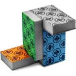 SKURA STYLE S Schwamm-Set – Moderne, geruchsfreie Reinigungsschwämme mit Nicht scheuerndem Scheuerschwamm für Geschirr & mehr Orange, blau , grün, grau 4 Schwämme