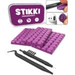 STIKKI Reinigungsset für Handy & Kopfhörer – Reinigungsknete mit Bürsten & Ladebuchsen-Tool (USB-C & Lightning)