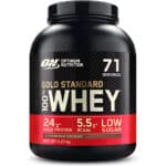 Optimum Nutrition ON Gold Standard Whey Protein Pulver, Eiweisspulver zum Muskelaufbau, natürlich enthaltene BCAA und Glutamin, Extreme Milk Chocolate, 71 Portionen, 2.27kg, Verpackung kann Variieren