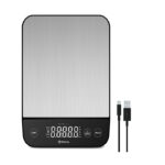 Etekcity Digitale Küchenwaage – Präzise 1g, bis 10kg, LCD-Display, Tara-Funktion, USB-aufladbar