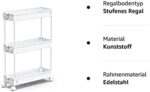 SPACEKEEPER Rollwagen – 3 Ebenen Küchen- & Nischenregal – Bild 9