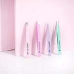 Brushworks Kombination Pinzette 4-Stück Set, Pastellkreide in Rosa und Violett – Bild 2