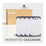 4 Stk - Marmoroptik Weiss
