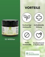 Dr. Ehrlichs Gesundkatalog Akne Salbe mit Teebaumöl - naturreine Anti-Pickel-Creme - antibakterielle Gesichtscreme für unreine Haut – Bild 2