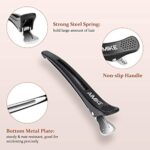 AIMIKE Haarspangen, Haarclips zum Stylen und Schneiden, Rutschfeste Haarklammern mit Silikonband, No-Trace Abteilklammern für Dickes und Dünnes Haar – Professionelle Salon-Haarnadeln – Bild 4