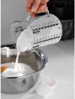 WMF Gourmet Glas Messbecher 1,0l, hitzebeständiges Glas, Skalierung für Liter, Milliliter, Tassen und Gramm & Touch Küchenschere 21 cm, Haushaltsschere mit Sägeschliff, schwarz – Bild 4