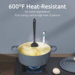 U-Taste Silikon Spatel & Teigschaber 4er Set, 315℃ Hitzebeständiger Antihaft Gummispachtel Kuchenspatel, Nahtloses Einteiliges Design für Kochen Backen Mischen – Bild 2