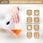 GoMaihe Vorratsdosen Aufbewahrungsbox Küche Organizer, Luftdicht Vorratsbehälter Plastik mit Deckel, Vorratsdose für Müsli Mehl Kaffeebohnen Cornflakes Spaghetti Aufbewahrung – Bild 9