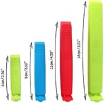 com-four® Verschlussclips aus Kunststoff, Verschlussklammern in verschiedenen Grössen und Farben, Gefrierbeutel Clips, Beutelclipse für Cornflakes, Nüsse, Kaffee – Bild 5
