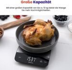 Etekcity Digitale Küchenwaage – Präzise 1g, bis 10kg, LCD-Display, Tara-Funktion, USB-aufladbar – Bild 3