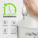 ilikable Aufbewahrung Saugnapf, 1000 Mal Wiederverwertbar Dusch Ablage Organisation für Küche Bad Shampo Büro Balkon,Belastbarkeit 10KG – Bild 4