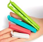 com-four® Verschlussclips aus Kunststoff, Verschlussklammern in verschiedenen Grössen und Farben, Gefrierbeutel Clips, Beutelclipse für Cornflakes, Nüsse, Kaffee – Bild 6