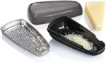 Fackelmann 45463 Parmesanreibe und Frischebox, 19 x 9.5 x 7 cm & Dick-Dünnschneider mit Restehalter – Bild 3