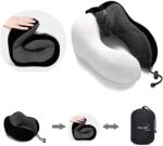Reisekissen, tolles Nackenkissen aus Memory-Schaumstoff, Kopfstütze, weiches Kissen zum Schlafen, Flugzeug, Auto und Zuhause – Bild 6