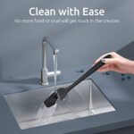 U-Taste Silikon Spatel & Teigschaber 4er Set, 315℃ Hitzebeständiger Antihaft Gummispachtel Kuchenspatel, Nahtloses Einteiliges Design für Kochen Backen Mischen – Bild 3