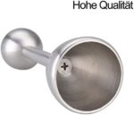 Pretop Eierköpfer + einem Eierbecher, Eieröffner Eier Cutter Cracker Edelstahl 14 cm – Bild 3