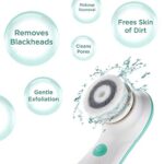Fancii Gesichtsreinigungsbürste wasserdicht Gesichtsbürste mit 3 exfoliating Bürstenaufsätze - komplettes Gesichts Spa System für sanfte Exfoliation und Tiefenreinigung – Bild 5