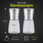 ZOLMER Gewürzmühlen Set – Edle Salz- & Pfeffermühle mit Keramikmahlwerk – Bild 6