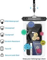 YOSH Wasserdichte Handyhüllen [2er-Set] – IPX8, 7 Zoll, für iPhone, Samsung, Xiaomi & Huawei – Bild 6
