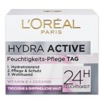L'Oréal Paris Feuchtigkeitspflege für das Gesicht, Gesichtscreme für sensible Haut, Hydratisierende Tagescreme mit Glycerin und antioxidativem Vitamin E, Hydra Active 3 sensible Haut, 1 x 50 ml – Bild 6