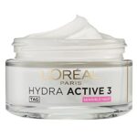 L'Oréal Paris Feuchtigkeitspflege für das Gesicht, Gesichtscreme für sensible Haut, Hydratisierende Tagescreme mit Glycerin und antioxidativem Vitamin E, Hydra Active 3 sensible Haut, 1 x 50 ml – Bild 2