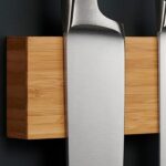 LARHN Magnetleiste Messer aus Bambus, Eiche & Walnuss mit Extra Starkem Magnet, 40cm, Messerhalter Magnetisch Holz für Utensilien und Werkzeuge – Bild 4